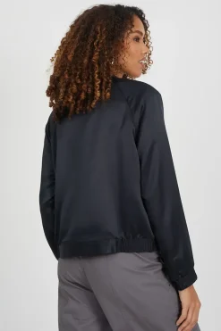 Satin Bomber Jacket