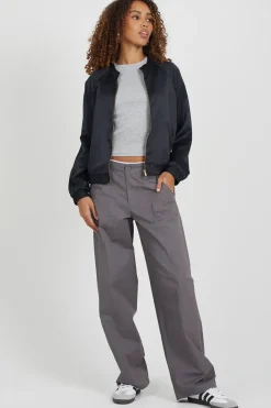 Satin Bomber Jacket