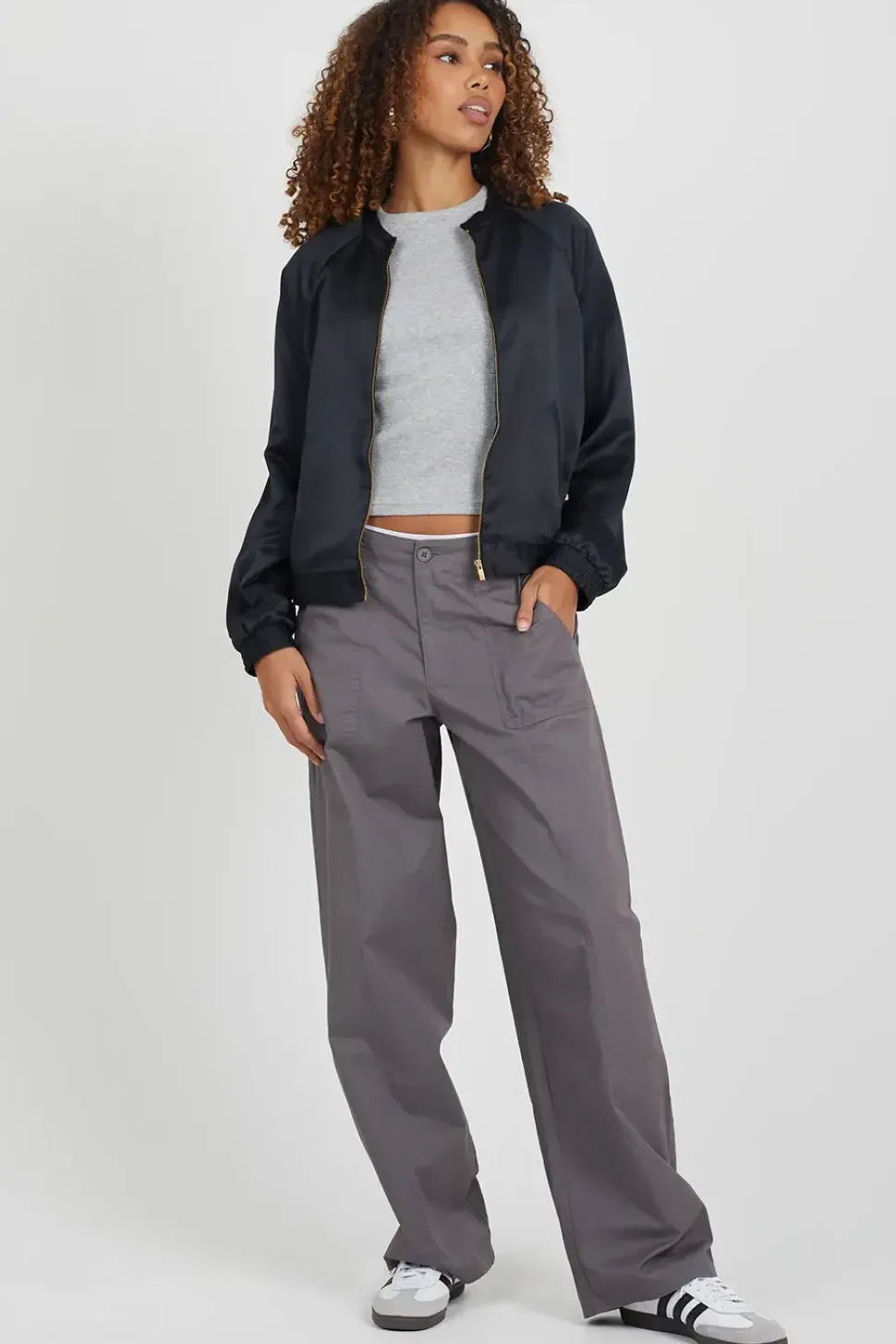 Satin Bomber Jacket