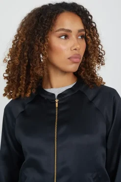 Satin Bomber Jacket