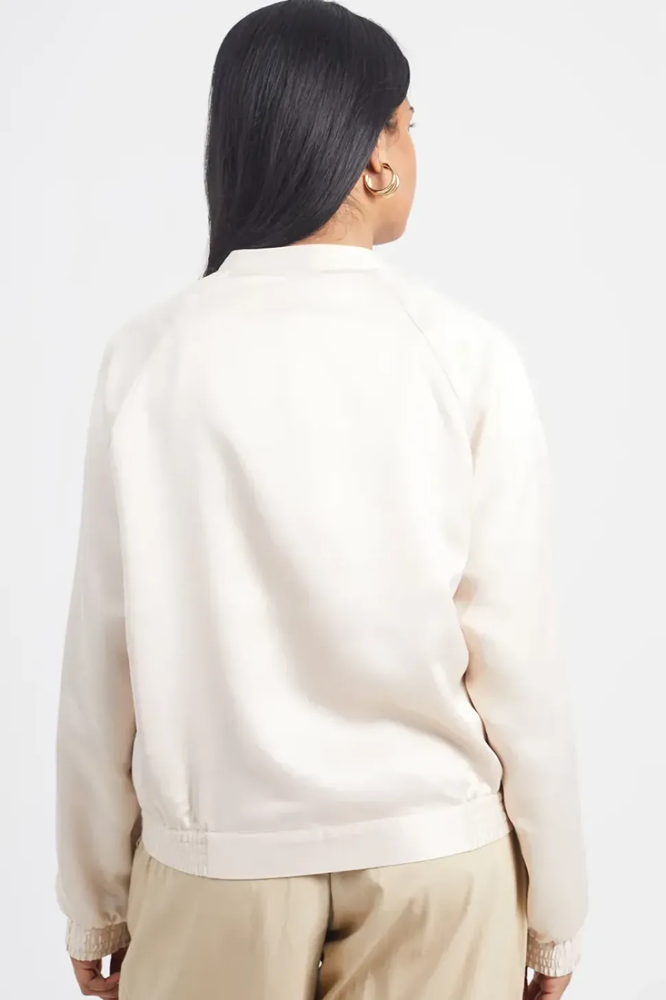 Satin Bomber Jacket