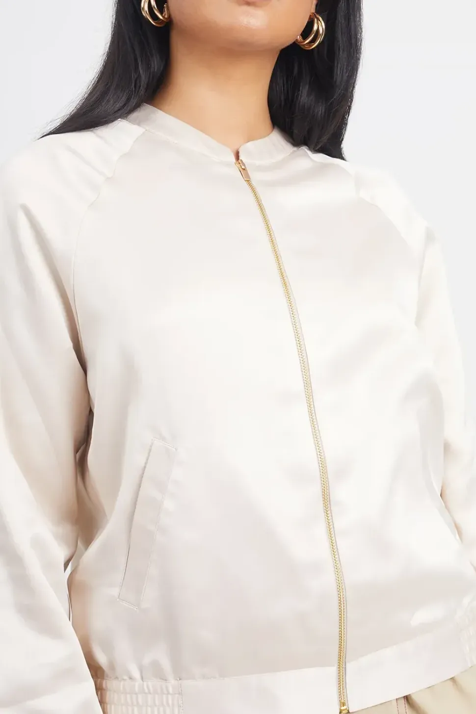 Satin Bomber Jacket