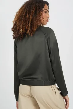 Satin Bomber Jacket