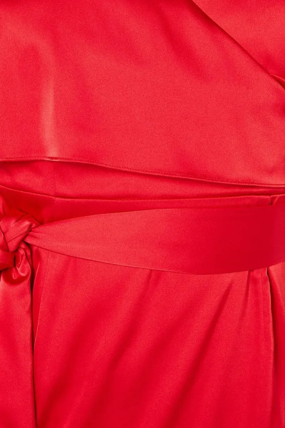 Satin Cape Ruffle Wrap Wedding Guest Dress