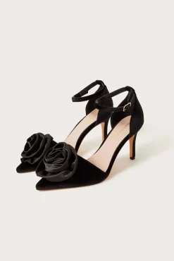 Satin Corsage Heels
