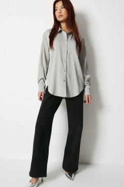 Satin Crepe Hotfix All Over Stud  Blouse