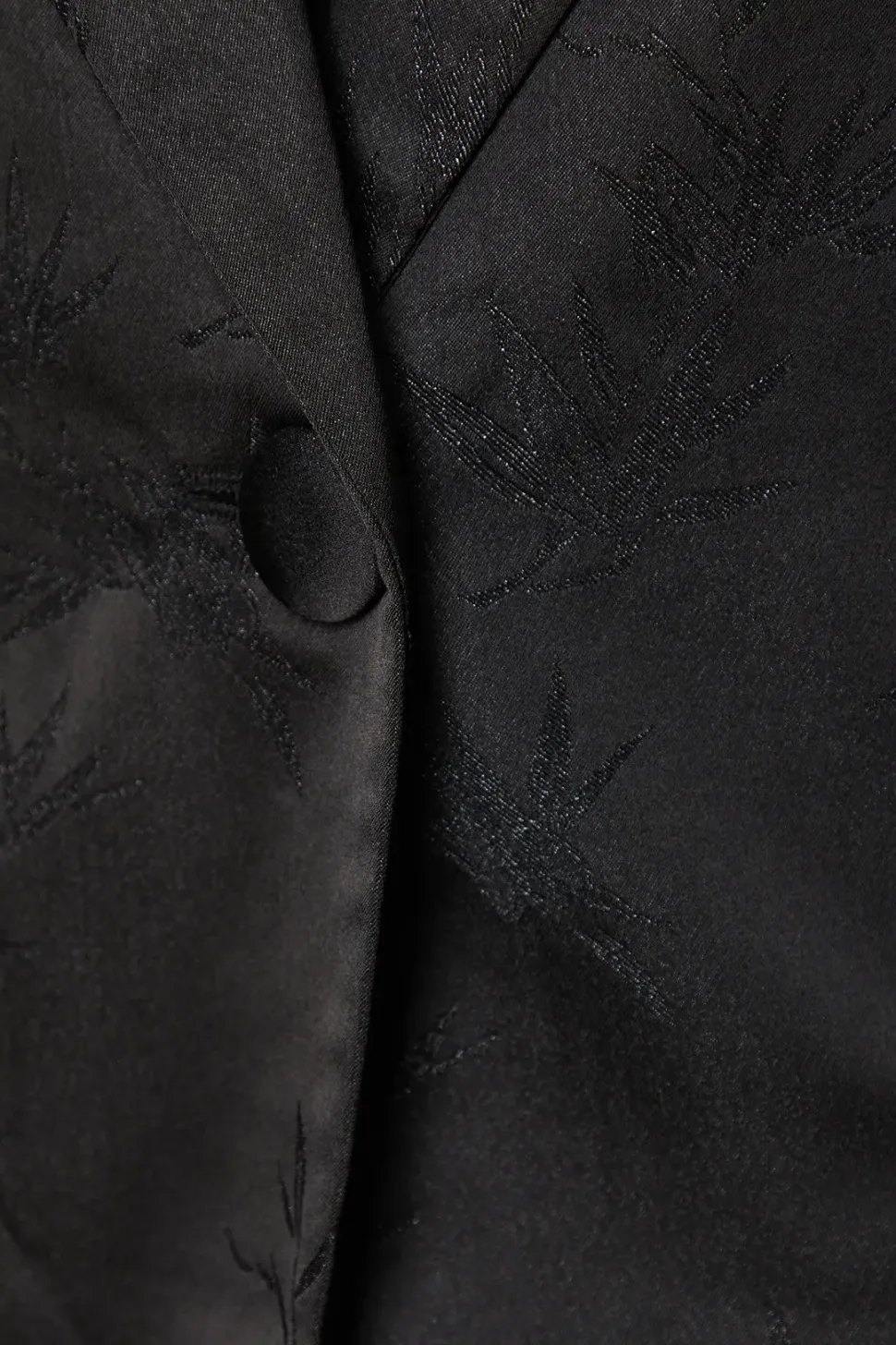 Satin Jacquard Single Breasted Blazer