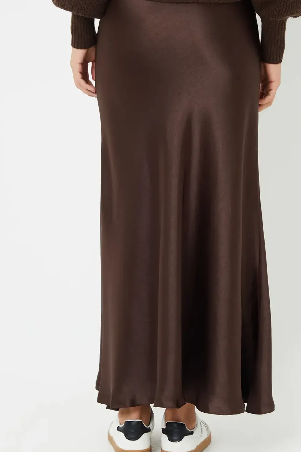 Satin Maxi Slip Skirt