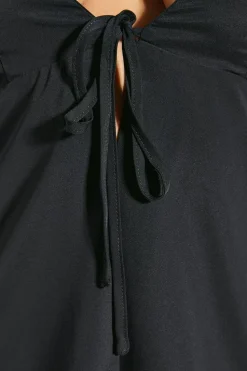 Satin Tie Front Strappy Cami Top