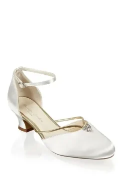 Satin 'Aliya' Two Part Vintage Shoe