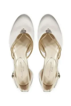 Satin 'Aliya' Two Part Vintage Shoe