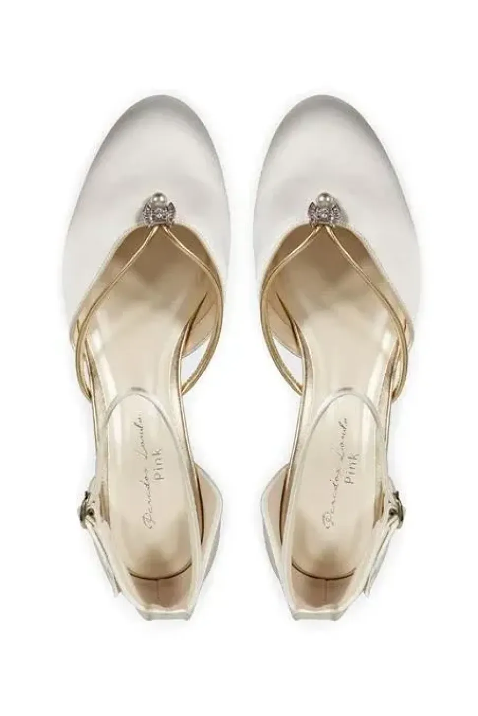 Satin 'Aliya' Two Part Vintage Shoe