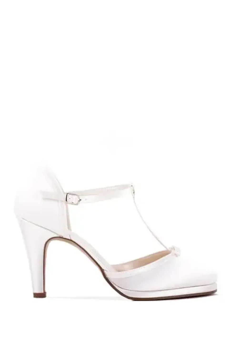 Satin 'Misty' High Heel Stiletto T-bar Shoes