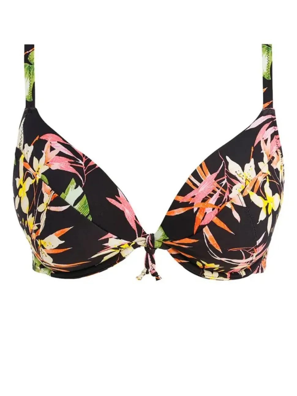 Savanna Sunset Plunge Tie Bikini Top