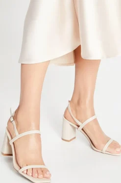 Saz Barely There High Block Heeled Sandals