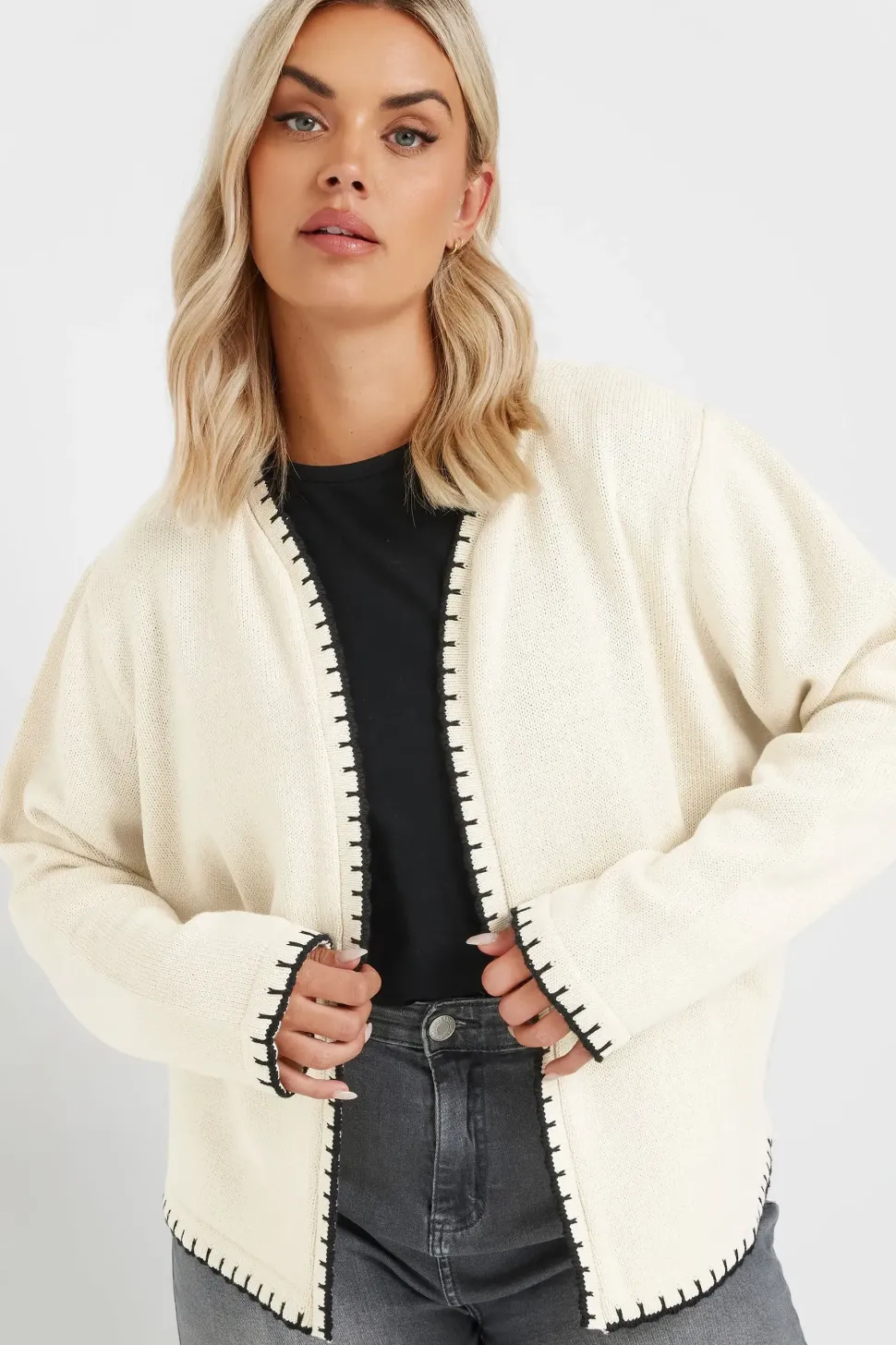 Scalloped Edge Cardigan