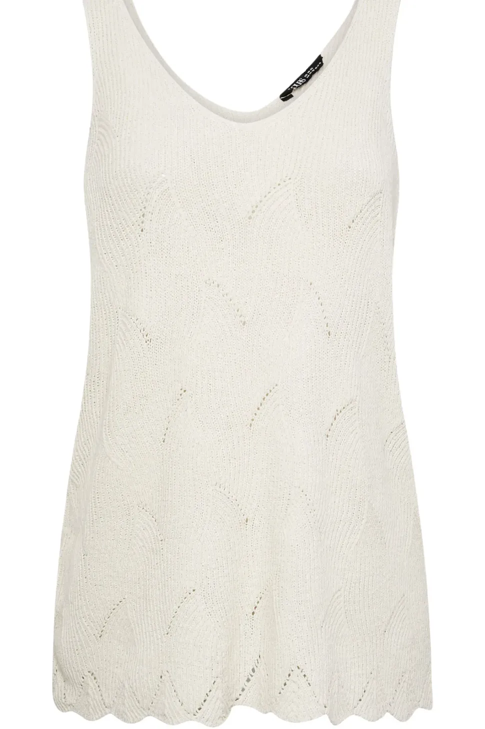 Scallop Hem Knitted Vest Top