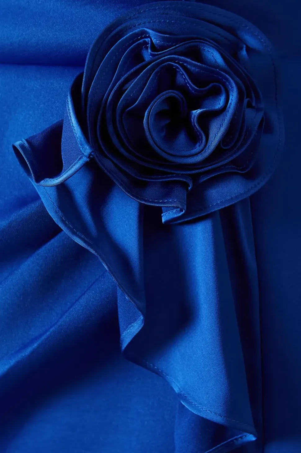 Scuba Corsage Midi Dress