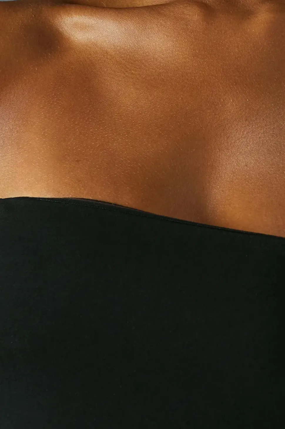 Scuba Crepe Pocket Detail Bandeau Maxi Dress