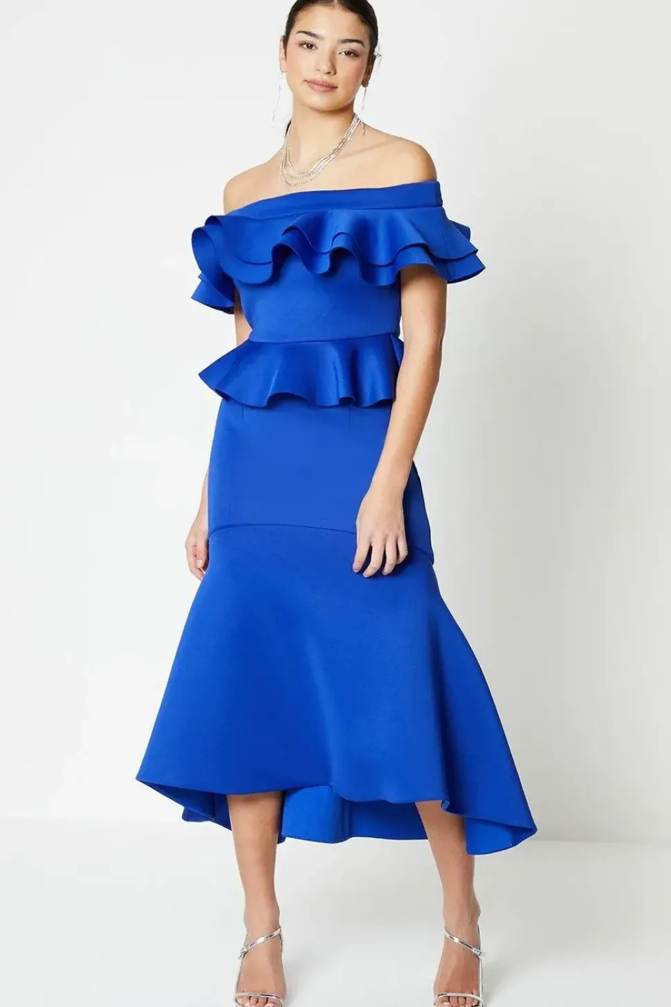 Scuba Peplum Skirt