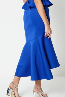 Scuba Peplum Skirt