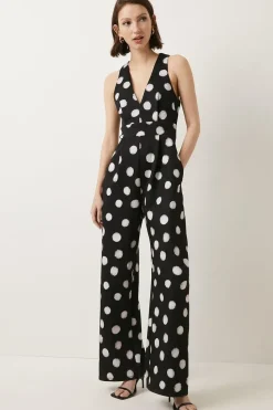 Scuba Spot V Neck Jumpsuit