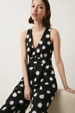 Scuba Spot V Neck Jumpsuit