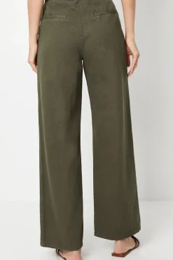 Seam Detail Wide Leg Jean
