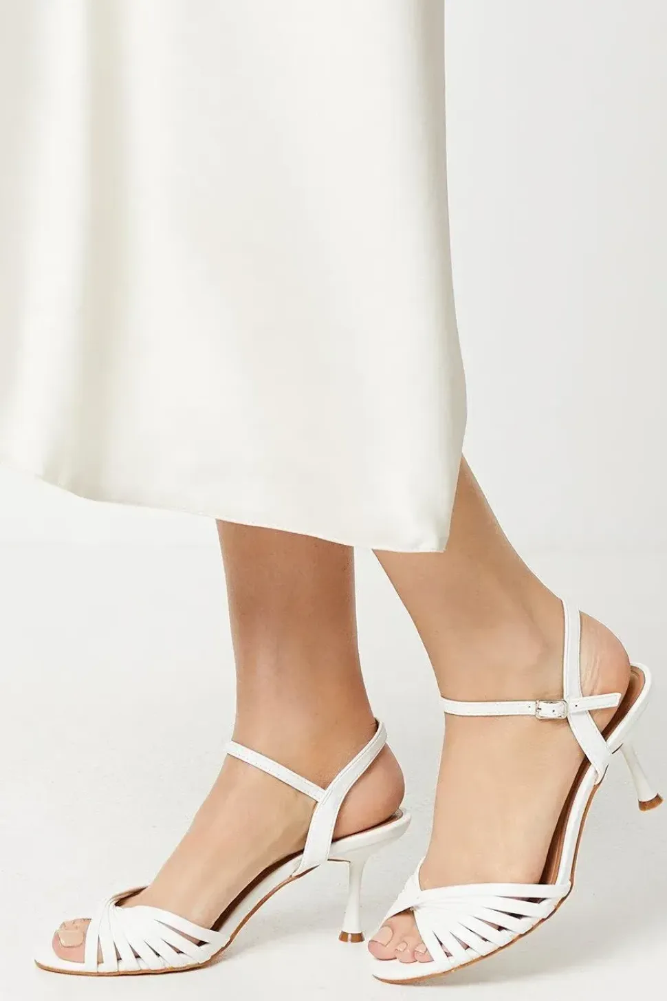 Sebastienne Twist Front Medium Heeled Sandals