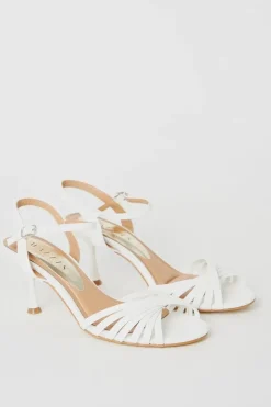 Sebastienne Twist Front Medium Heeled Sandals