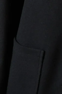 Self Covered Button Midi Dolly Coat