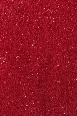 Sequin Boat Neck Knitted Jumper