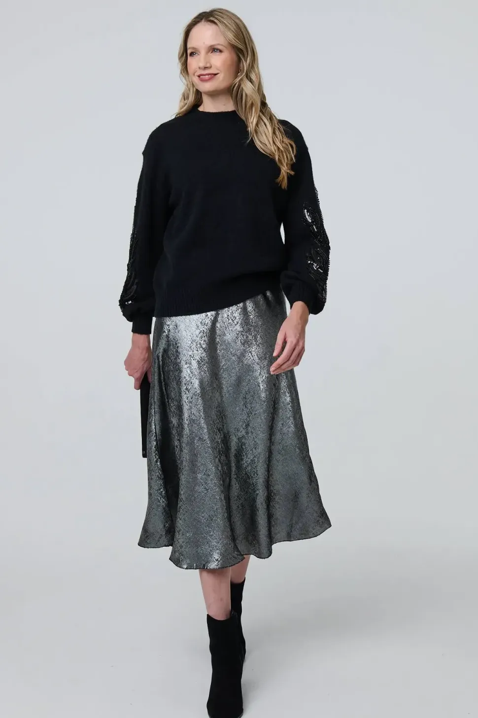 Sequin Embellished Relaxed Jumper