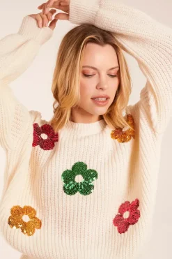 Sequin Flower Jumper