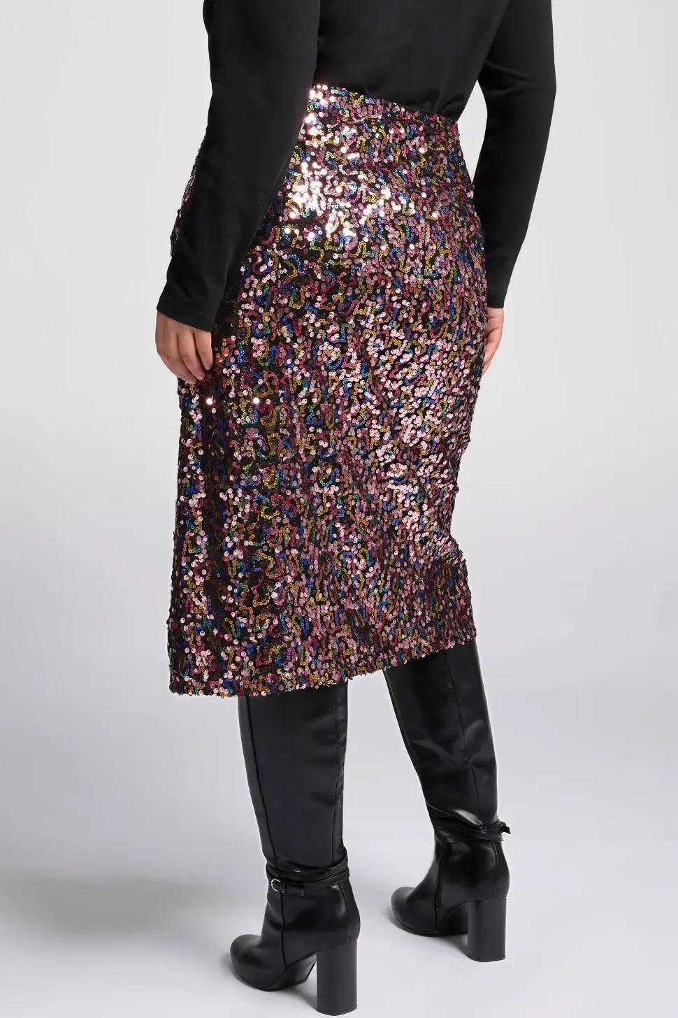 Sequin Midi Skirt