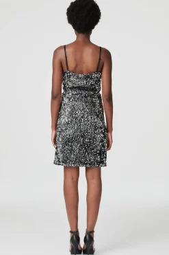 Sequinned Cami Slip Dress