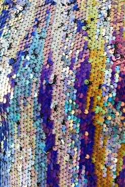 Sequin One Shoulder Midi Dress