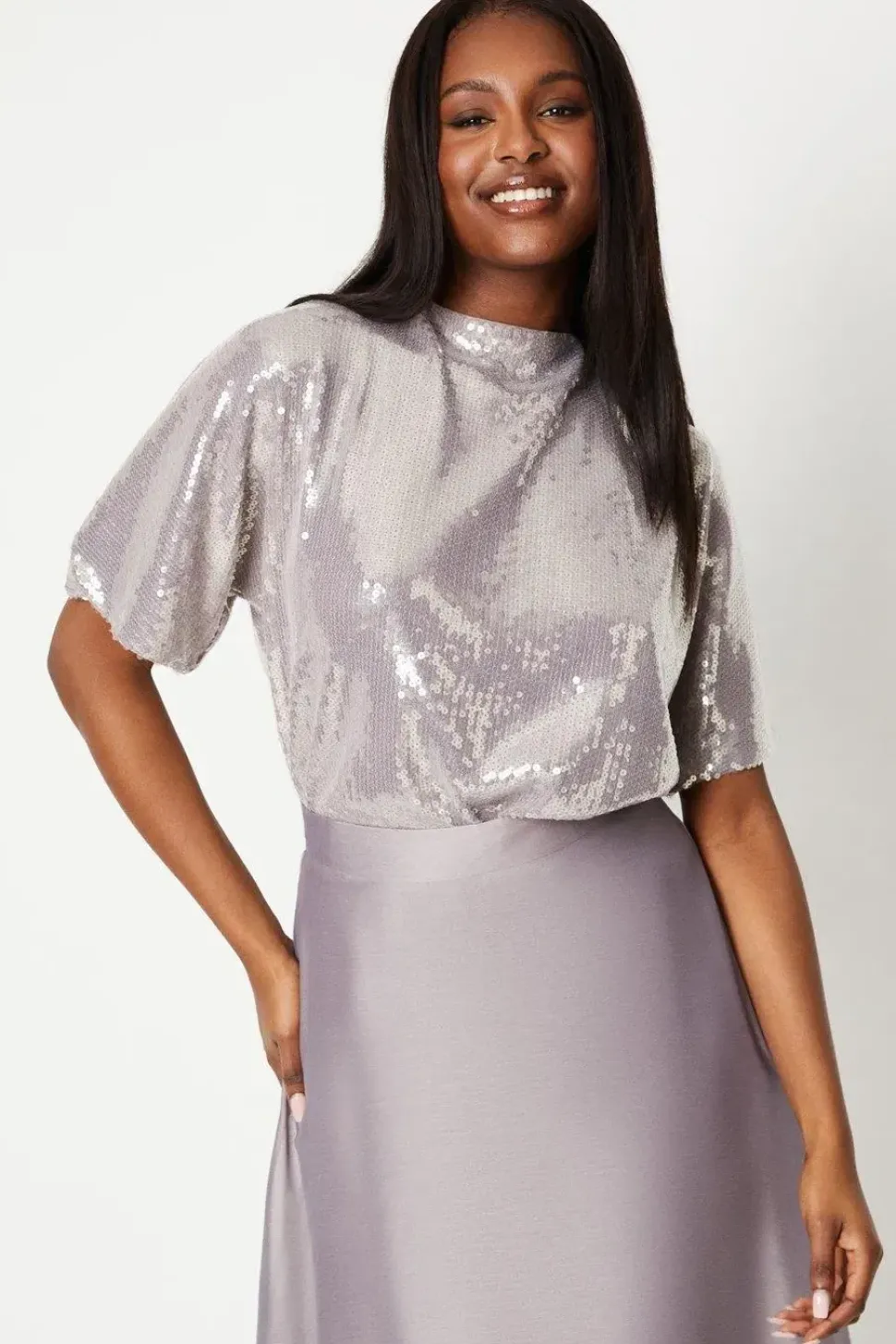 Sequin Oversized Tee