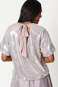 Sequin Oversized Tee