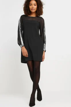 Sequin Sleeve Dress