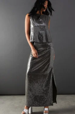 Sequin Sleeveless Tank