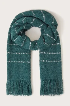 Sequin Stripe Boucle Scarf
