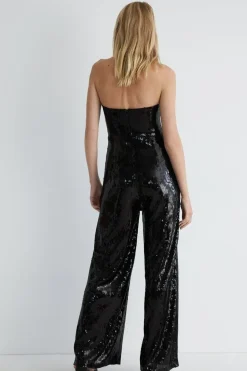 Sequin Sweetheart Bandeau Jumpsuit