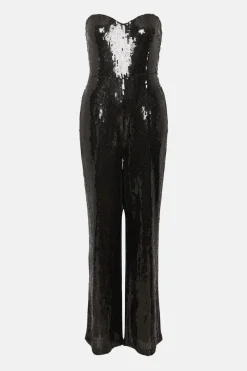 Sequin Sweetheart Bandeau Jumpsuit