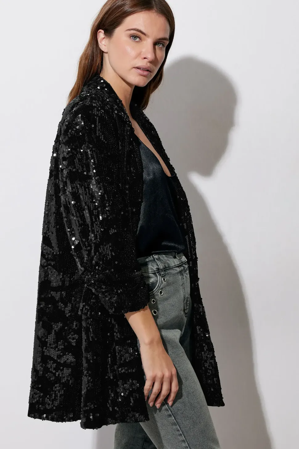 Sequin Tailored Blazer