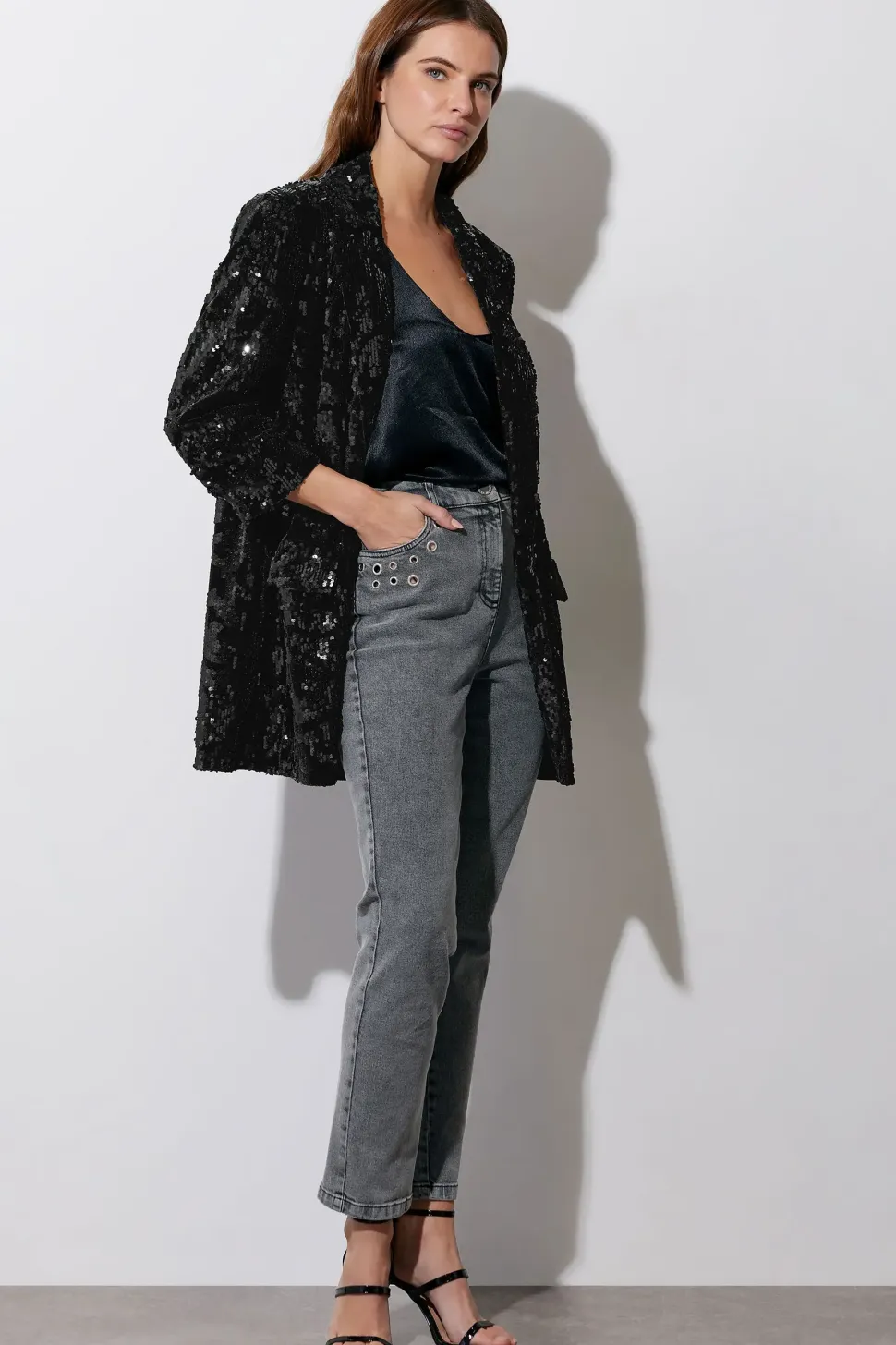 Sequin Tailored Blazer
