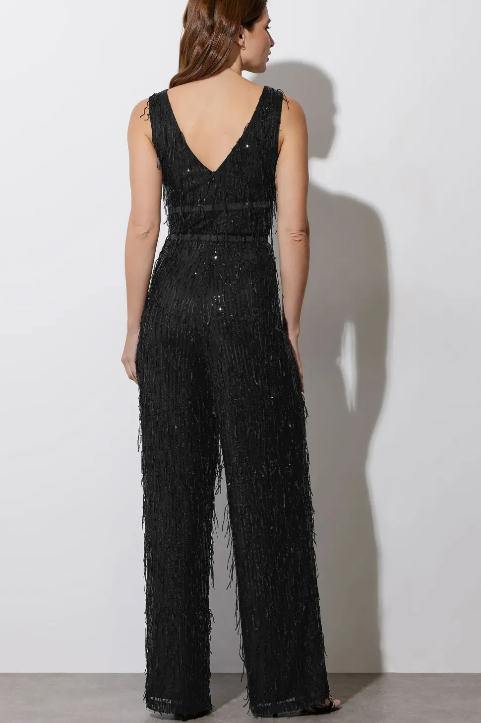 Sequin Tassel Jumpsuit