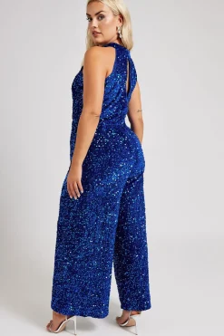 Sequin Velvet Jumpsuit