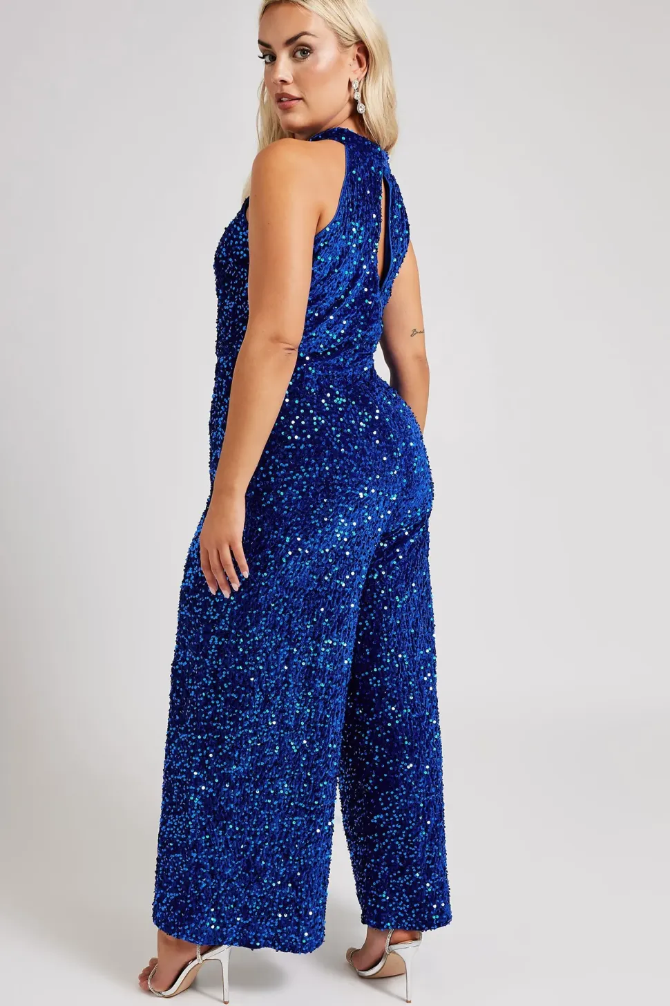 Sequin Velvet Jumpsuit