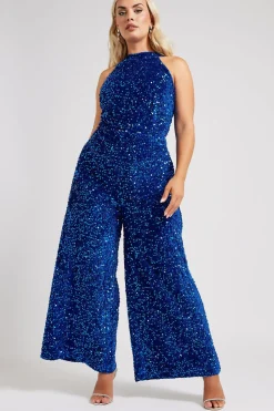 Sequin Velvet Jumpsuit
